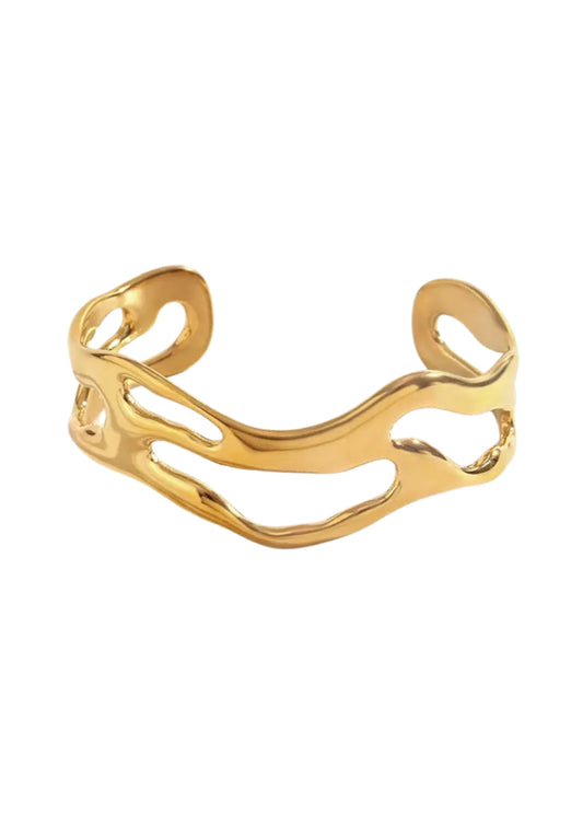 Marcelle Gold Cuff Bangle