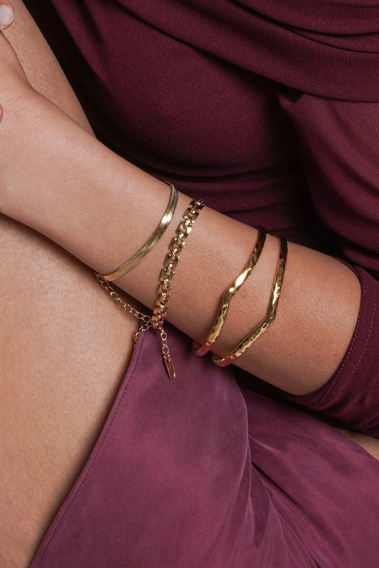 Vanessa Gold Cuff Bracelet