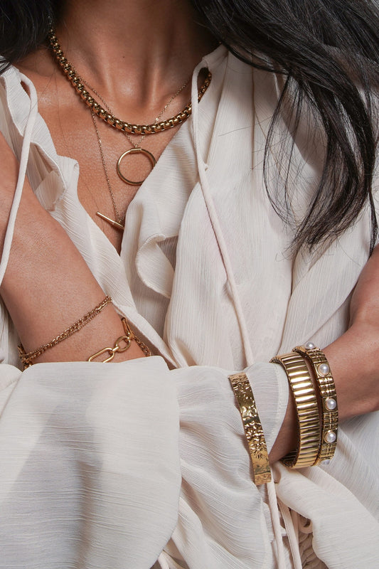 Daniela Gold Cuff Bangle