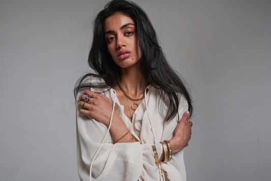 Daniela Gold Cuff Bangle