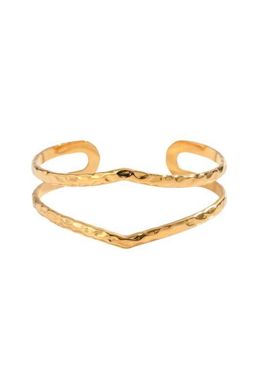 Vanessa Gold Cuff Bracelet