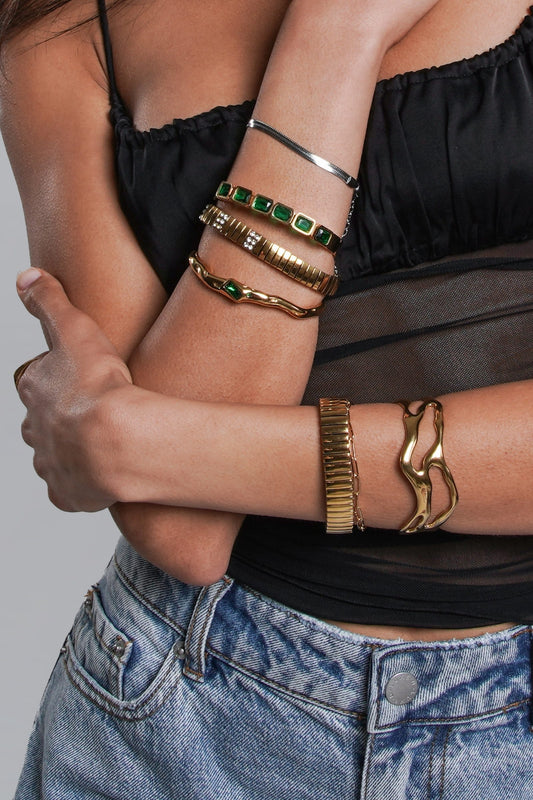 Sidney Green Cuff Bangle