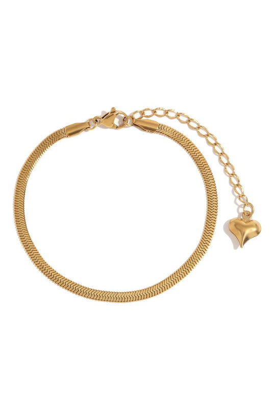 Heart Snake Chain Bracelet