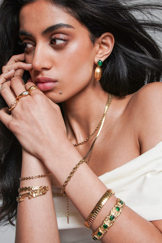 Nour Gold Cuff Bracelet