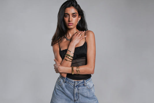 Sidney Green Cuff Bangle