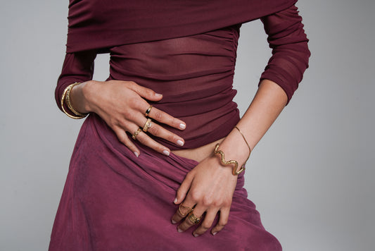 Julia Gold Cuff Bangle