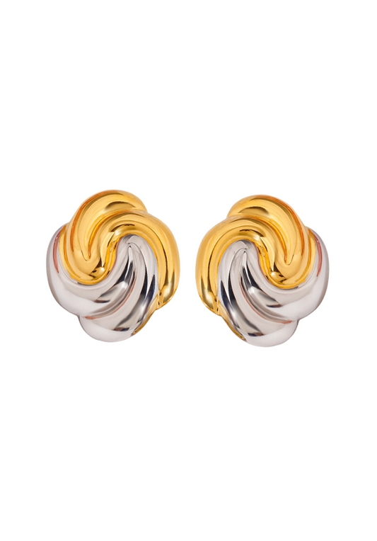 Edy Two-Tone Earrings