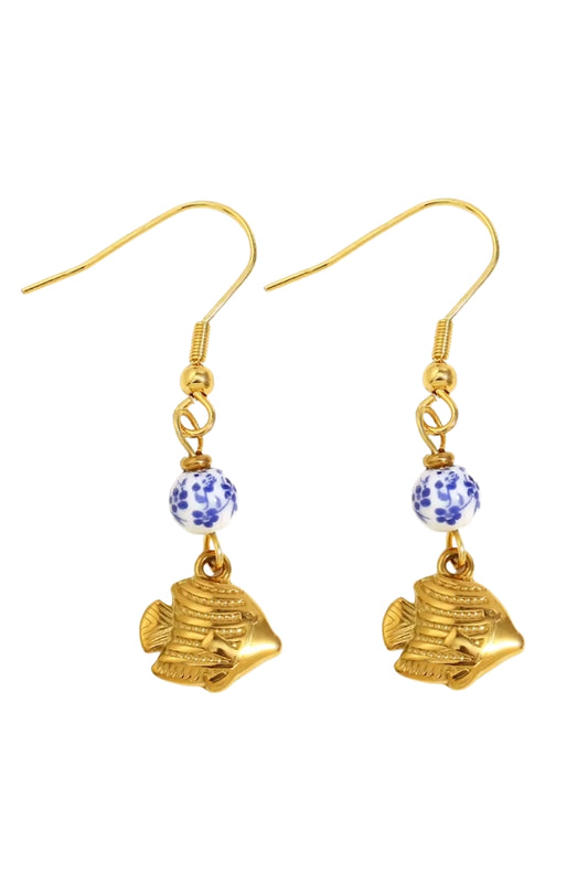 Angelfish Charm Earrings