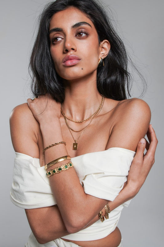 Nour Gold Cuff Bracelet