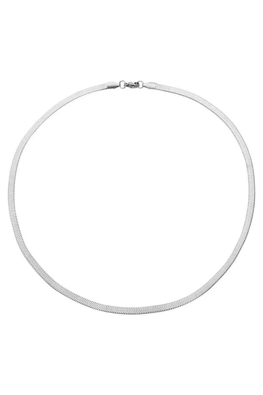 Luna Silver 45cm Snake Chain Necklace