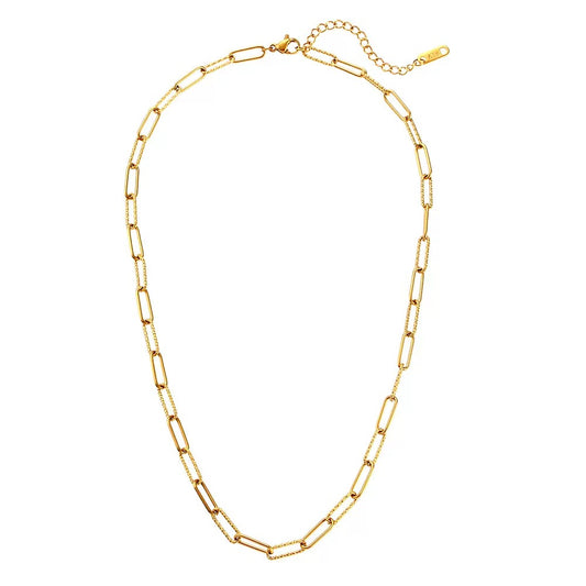 Sammy Paperclip Gold Chain