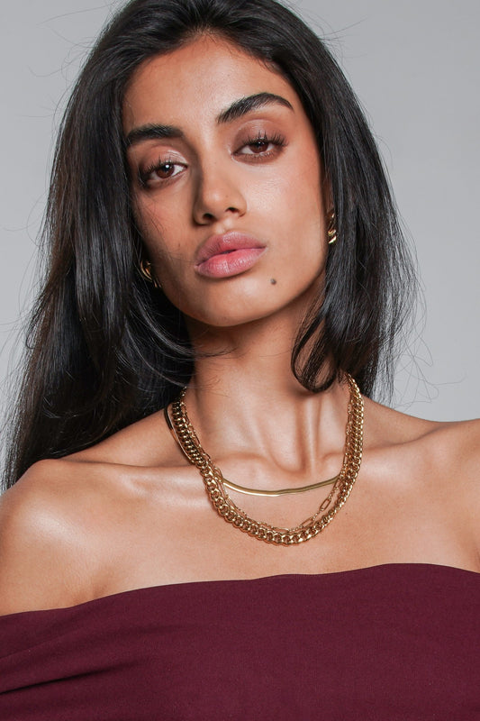 Sammy Paperclip Gold Chain