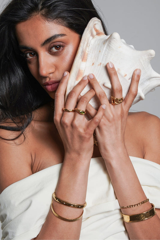 Olivia Gold Cuff Bracelet