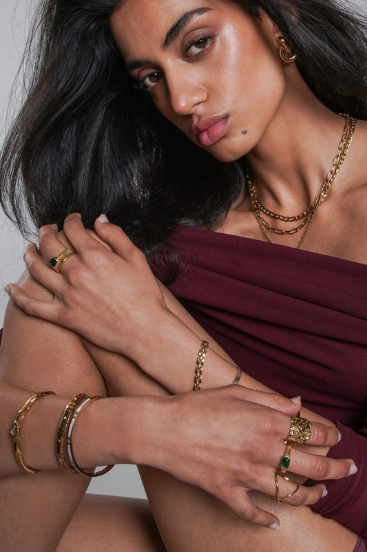 Tamara Gold Bangle Bracelet