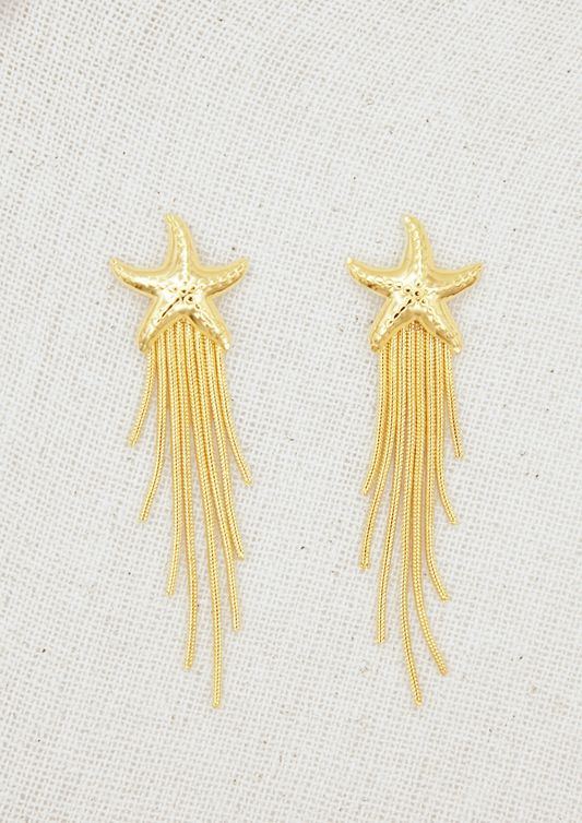 Starburst Tassel Earrings