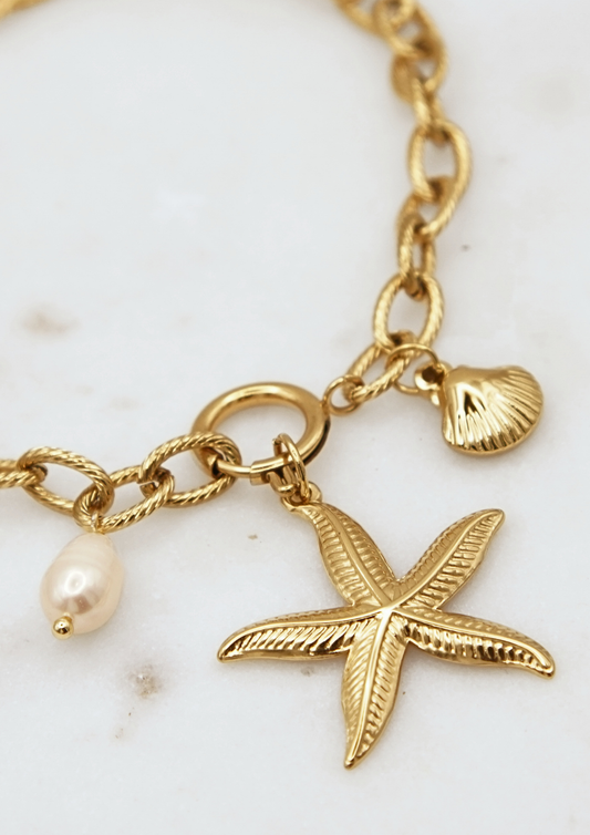 Starfish Charm Bracelet