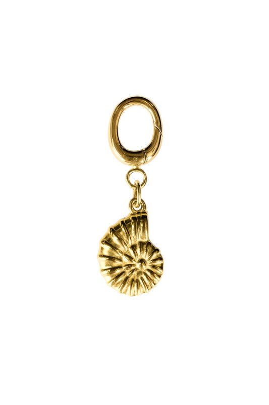 Ammonite Gold Charm