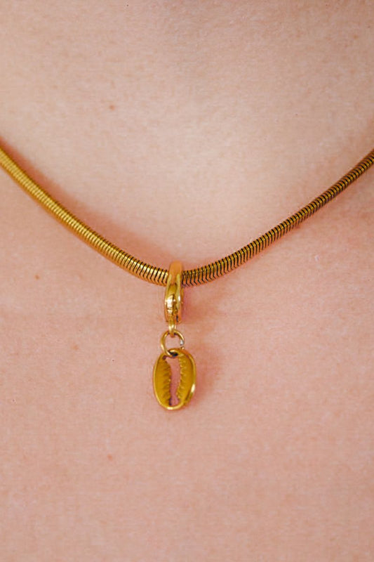 Cowrie Shell Gold Charm