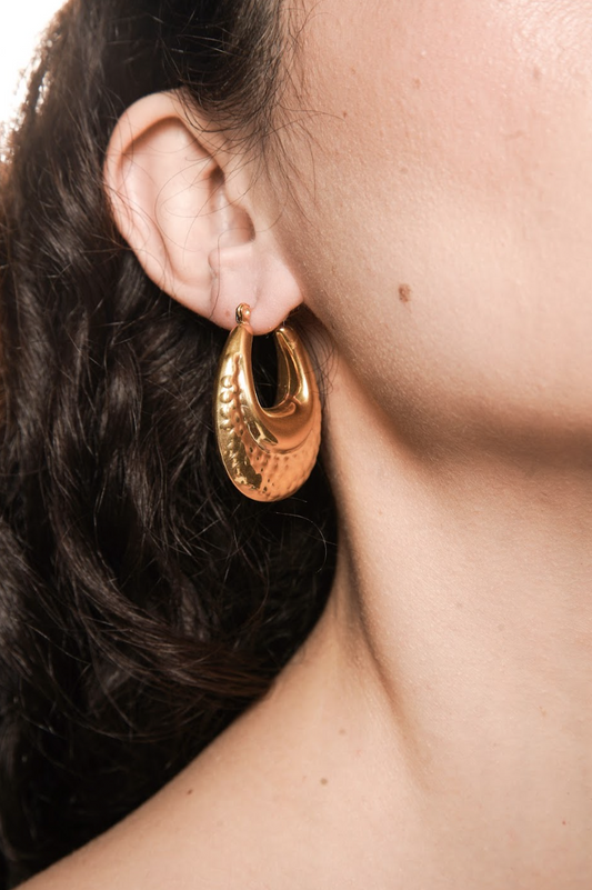 Emma Gold Hoop Earrings