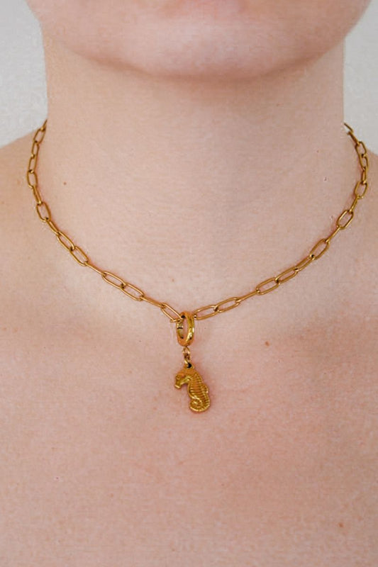 Seahorse Gold Charm
