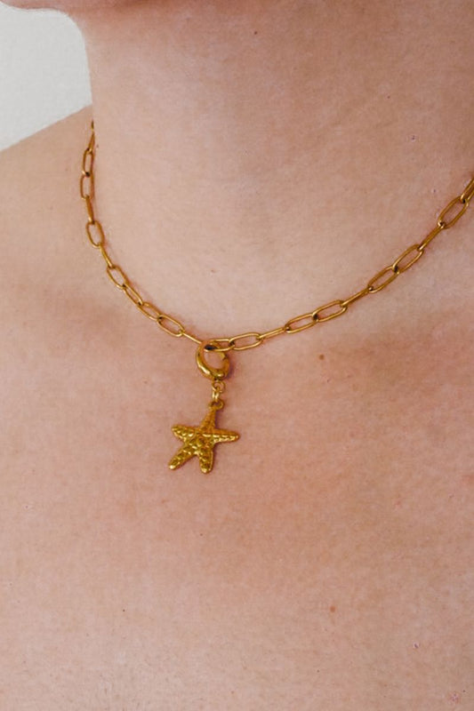 Starfish Gold Charm - Large