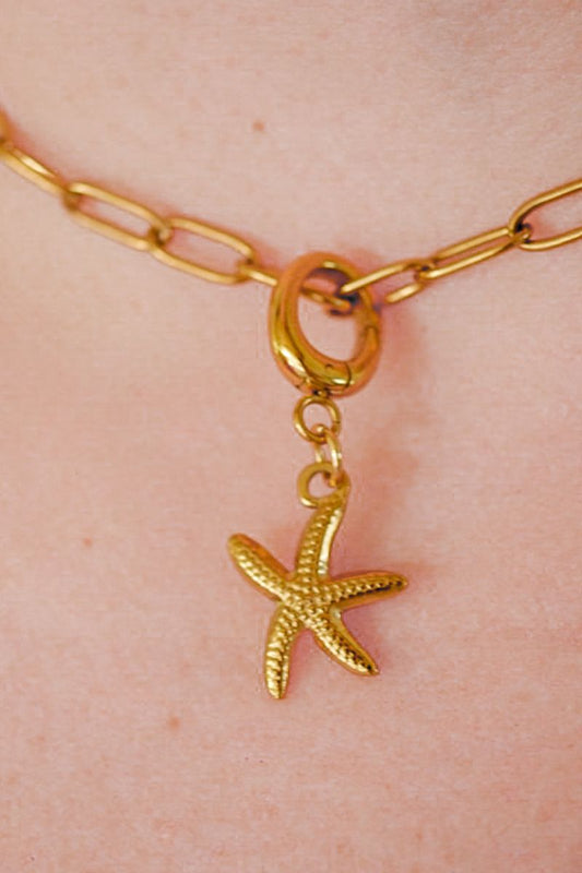 Starfish Gold Charm