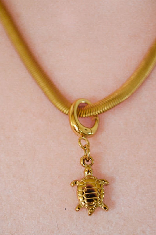 Sea Turtle Gold Charm