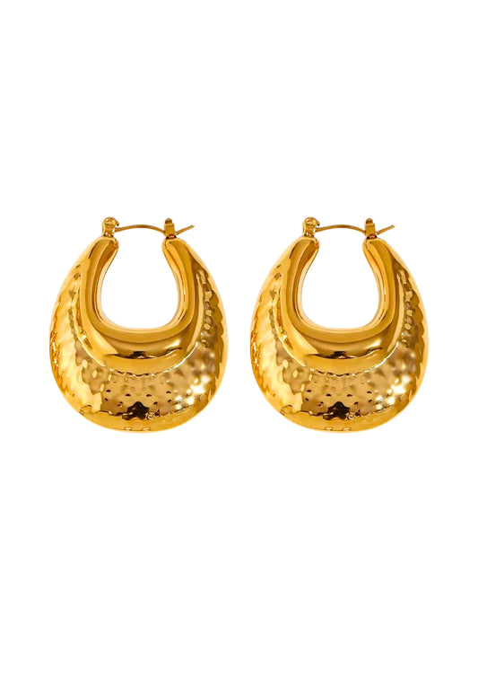 Emma Gold Hoop Earrings
