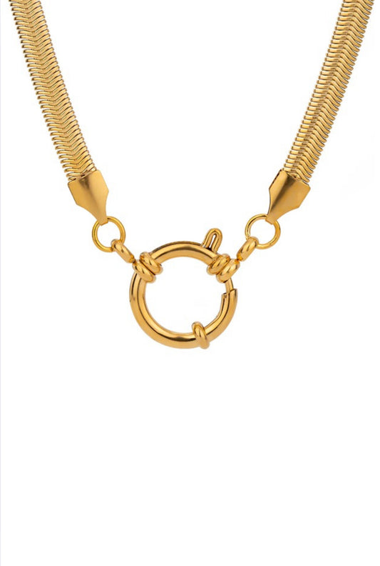 Sol Gold Snake Chain Necklace