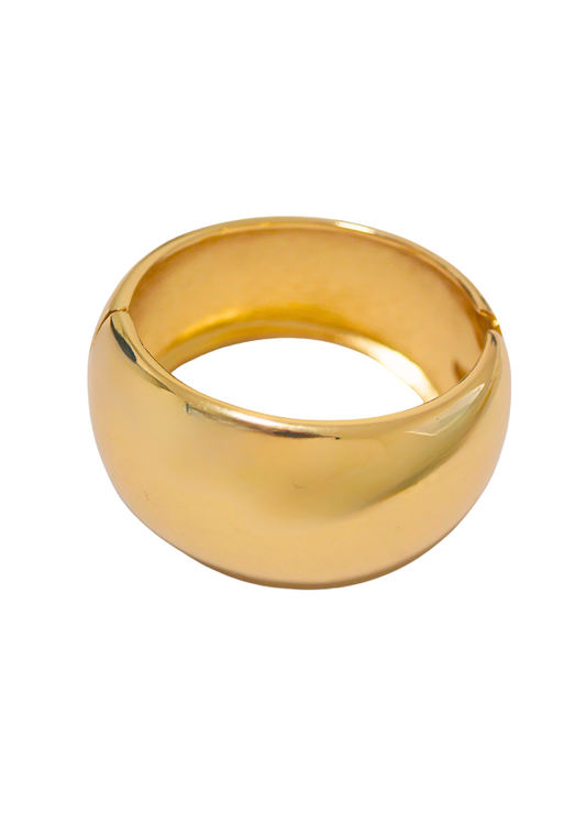 Dome Gold Bangle