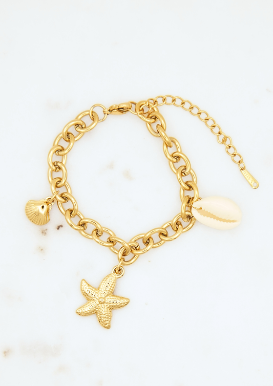 Cowrie Charm Bracelet