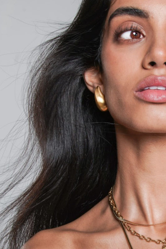 Grace Gold Matte Earrings