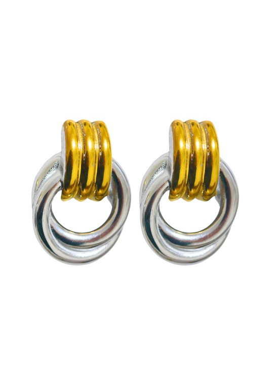 Mary Two-Tone Earrings