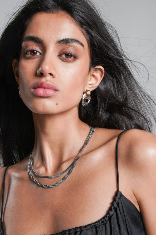 Mary Two-Tone Earrings