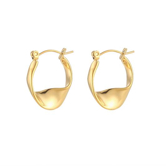 Rita Gold Hoop Earrings