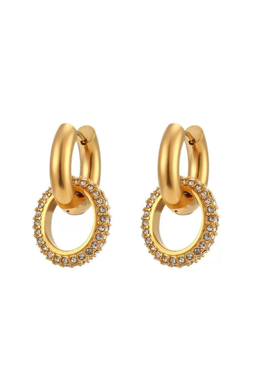 Elle Gold Hoop Earrings