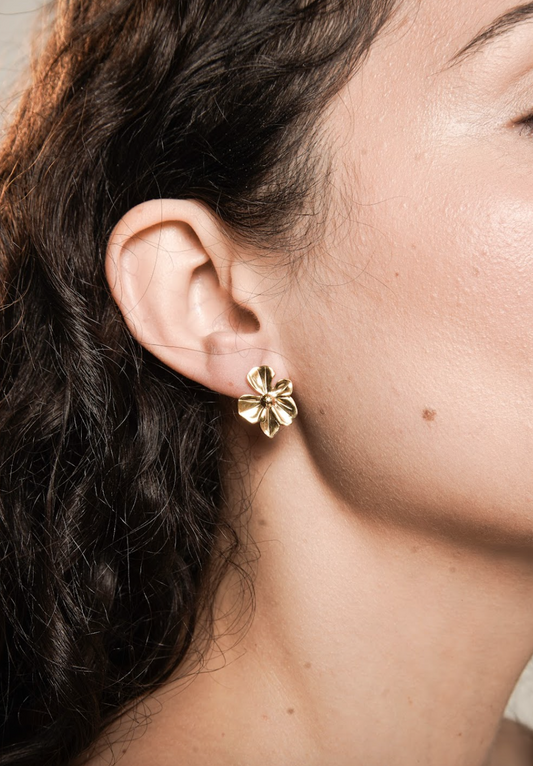 Flora Gold Earrings