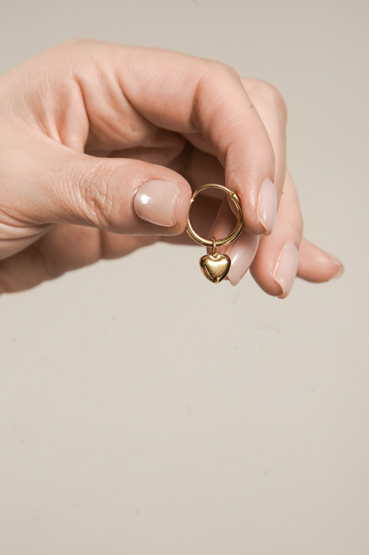 Jemma Heart Hoop Earrings