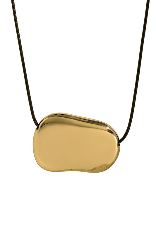 Gold Pebble Necklace
