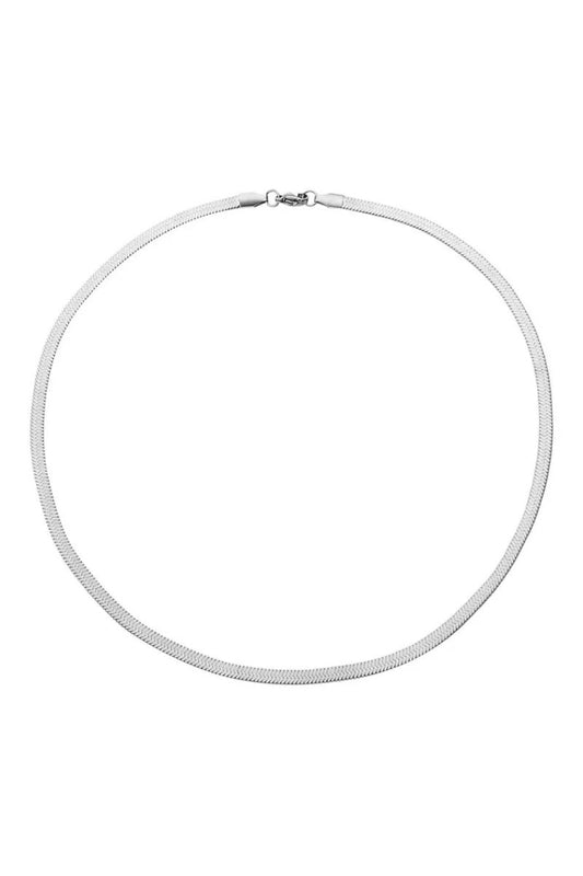 Luna Silver 40cm Snake Chain Necklace