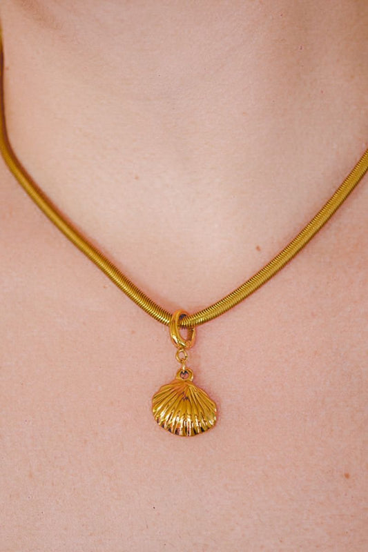 Seashell Gold Charm