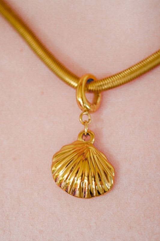 Seashell Gold Charm