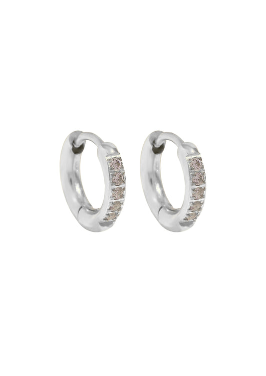 Cleo Silver Hoop Earrings