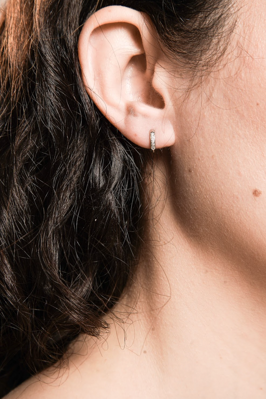 Cleo Silver Hoop Earrings