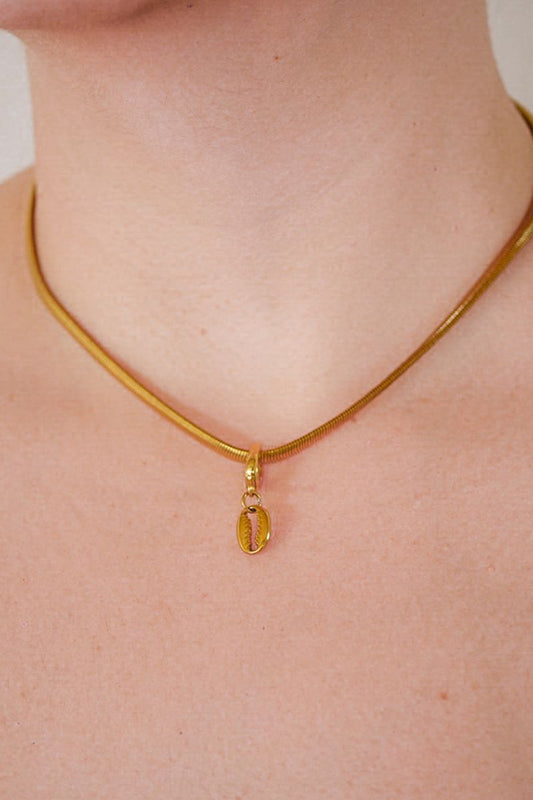 Cowrie Shell Gold Charm