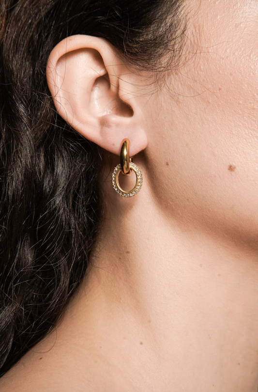 Elle Gold Hoop Earrings
