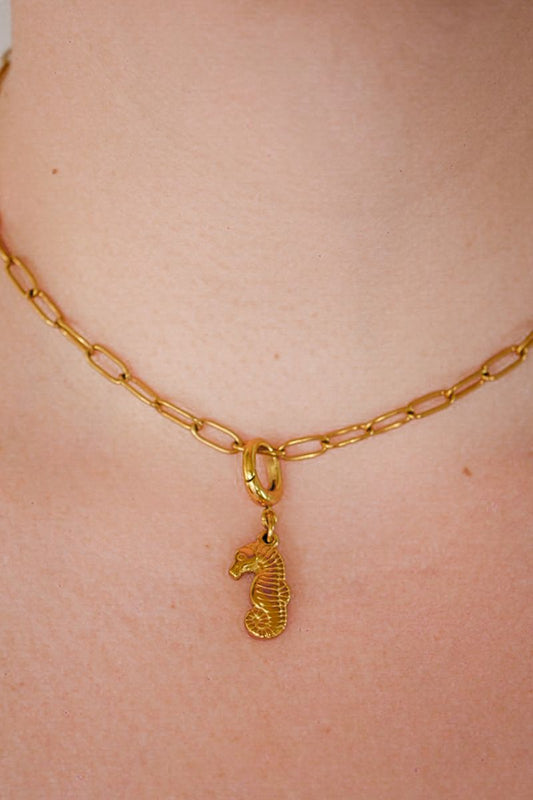 Seahorse Gold Charm